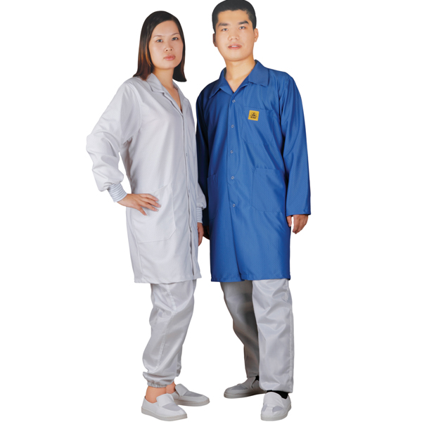 Cleanroom antiestático Diamond de Punto Smock C0111 c0112
