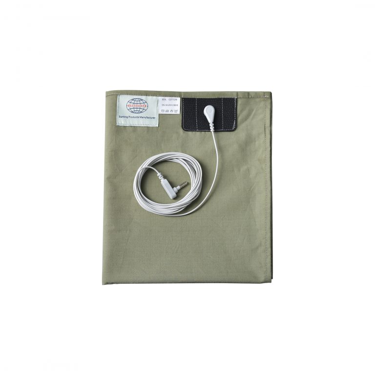 Green Earthing Flat Silver Fiber Bed Sheet