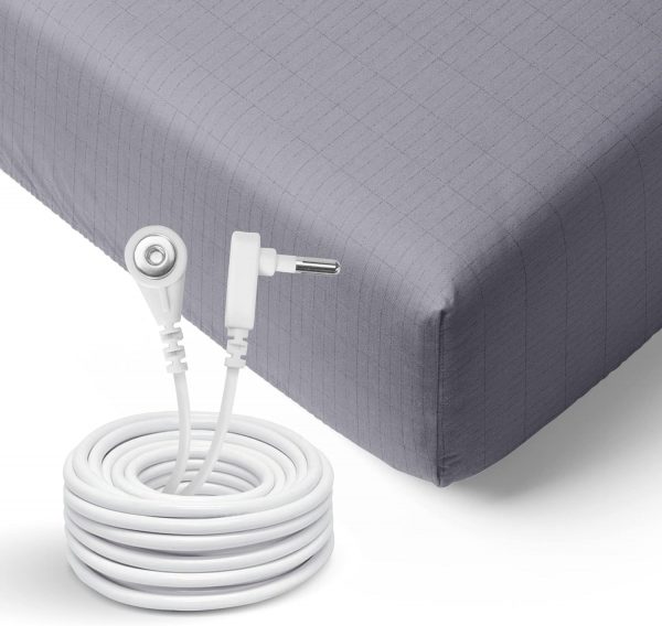 Gray Grounding Fitted Bed Sheet