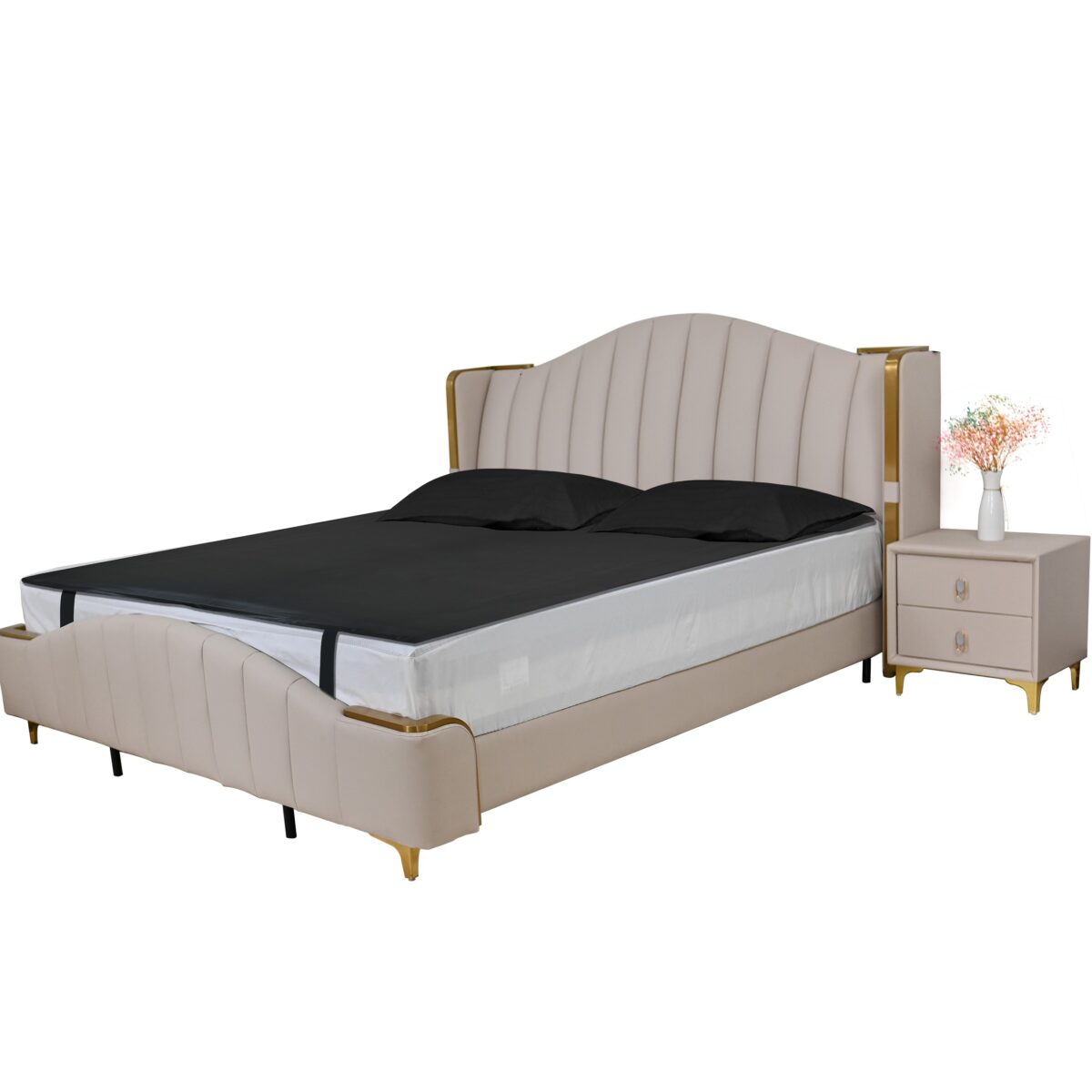 D040003 Grounding Earthing Leather Mattress Cover